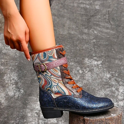 Women’s Retro Boots – Stylish Vintage Ankle Boots for Casual Wear