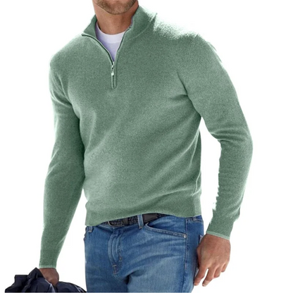 Men's Zip-Up Pullover – Lightweight Fleece Hoodie for Casual Wear