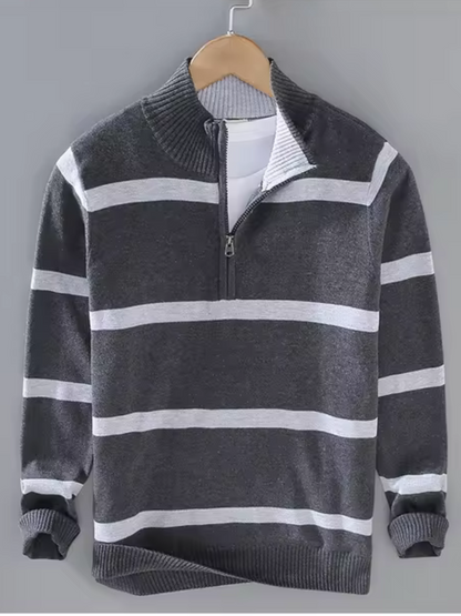 Men's Striped Jumper – Stylish Knit Sweater for Casual and Smart Wear