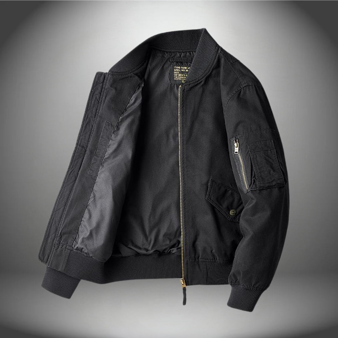 Men's Bomber Jacket – Stylish Lightweight Flight Jacket for Casual Wear