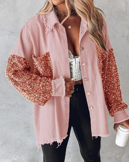 Sequin Jacket for Women – Stylish Party Blazer with Sparkling Design