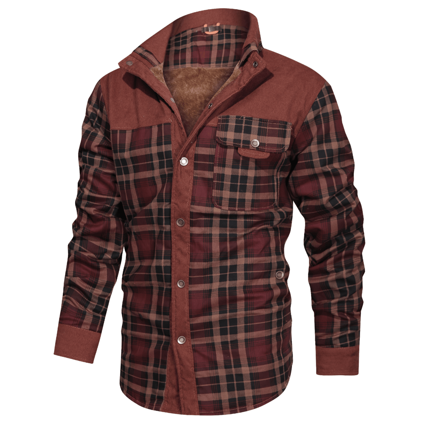 Men's Flannel Winter Jacket – Warm, Stylish, and Cozy Outerwear for Cold Weather