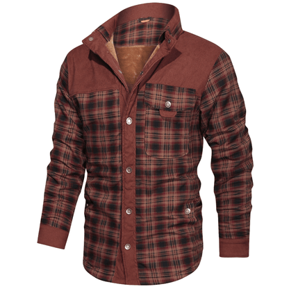 Men's Flannel Winter Jacket – Warm, Stylish, and Cozy Outerwear for Cold Weather