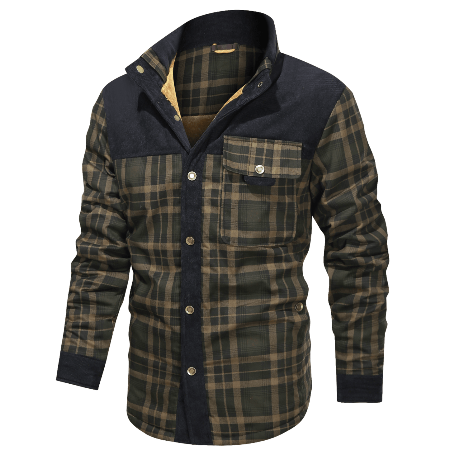 Men's Flannel Winter Jacket – Warm, Stylish, and Cozy Outerwear for Cold Weather