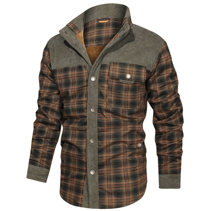 Men's Flannel Winter Jacket – Warm, Stylish, and Cozy Outerwear for Cold Weather