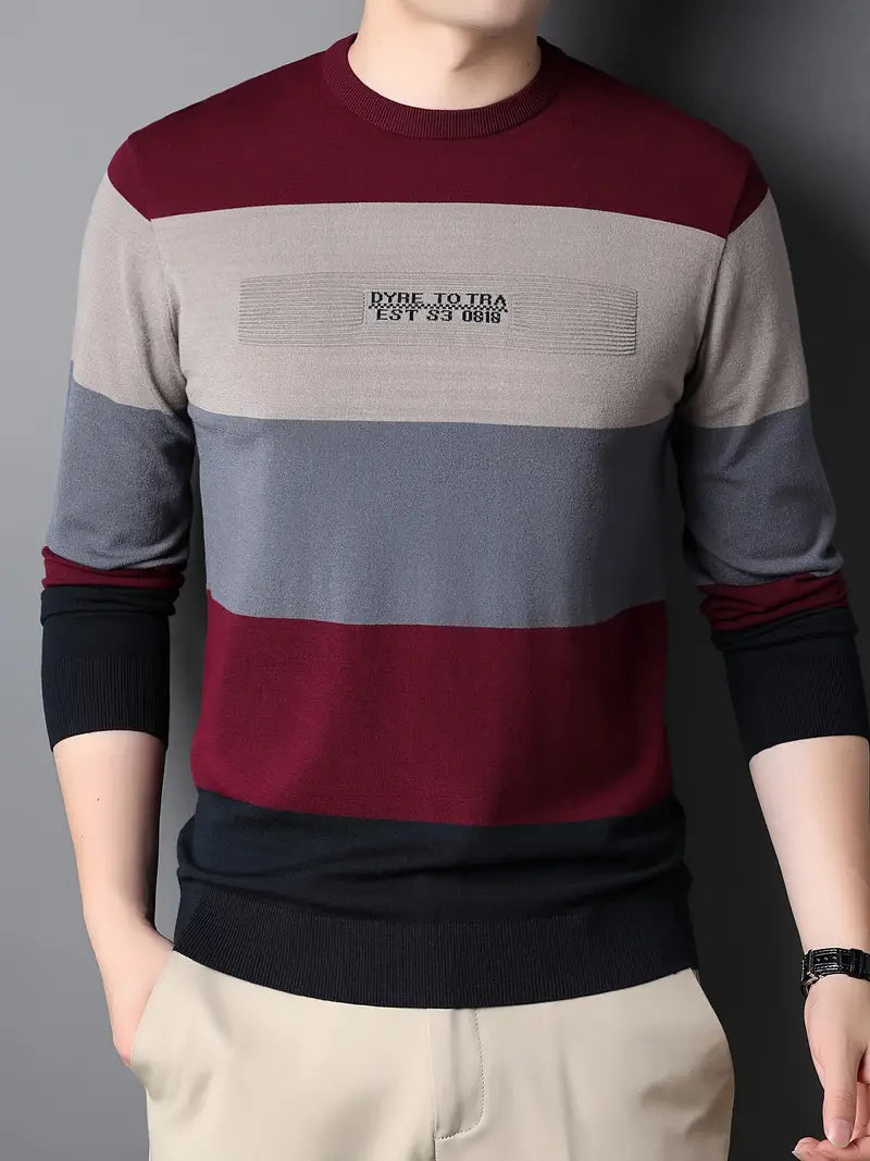 Men's Casual Jumper – Stylish Knit Sweater for Everyday Wear and Comfort