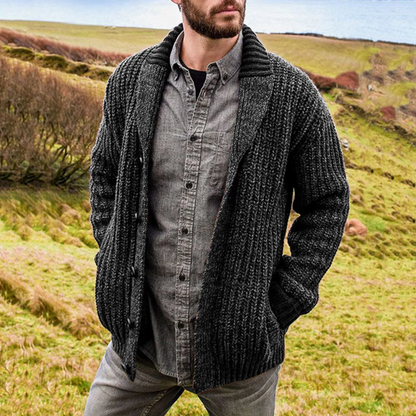 Men's Comfortable Cardigan – Soft Knit Sweater for Casual Wear & Layering