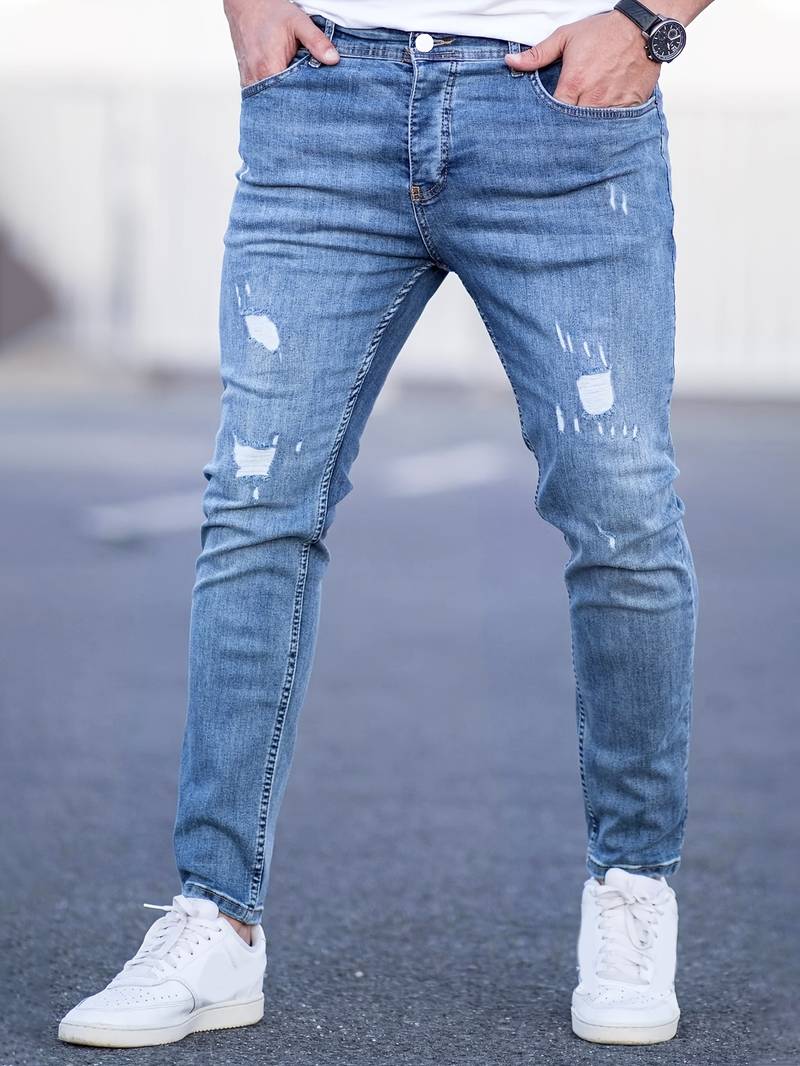 Men's Slim Fit Jeans – Stylish Stretch Denim Pants for Casual Wear