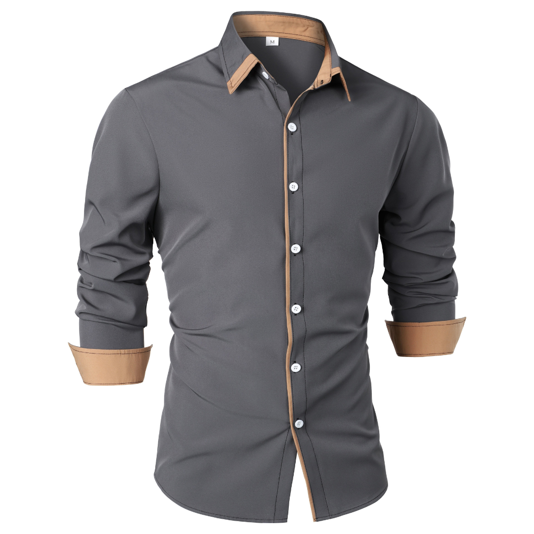 Men's Stylish Shirt – Casual Cotton Dress Shirt with Modern Fit for Work