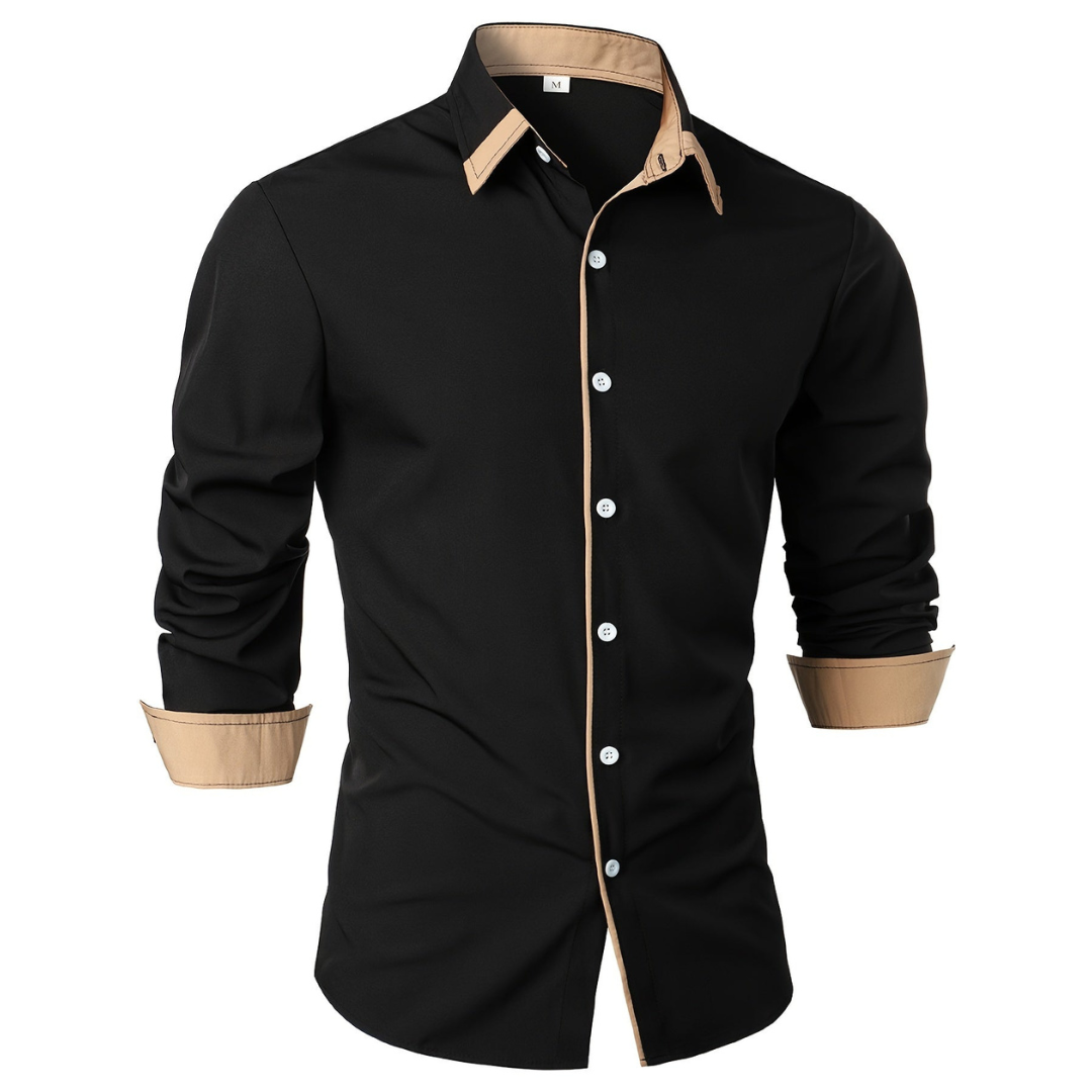 Men's Stylish Shirt – Casual Cotton Dress Shirt with Modern Fit for Work