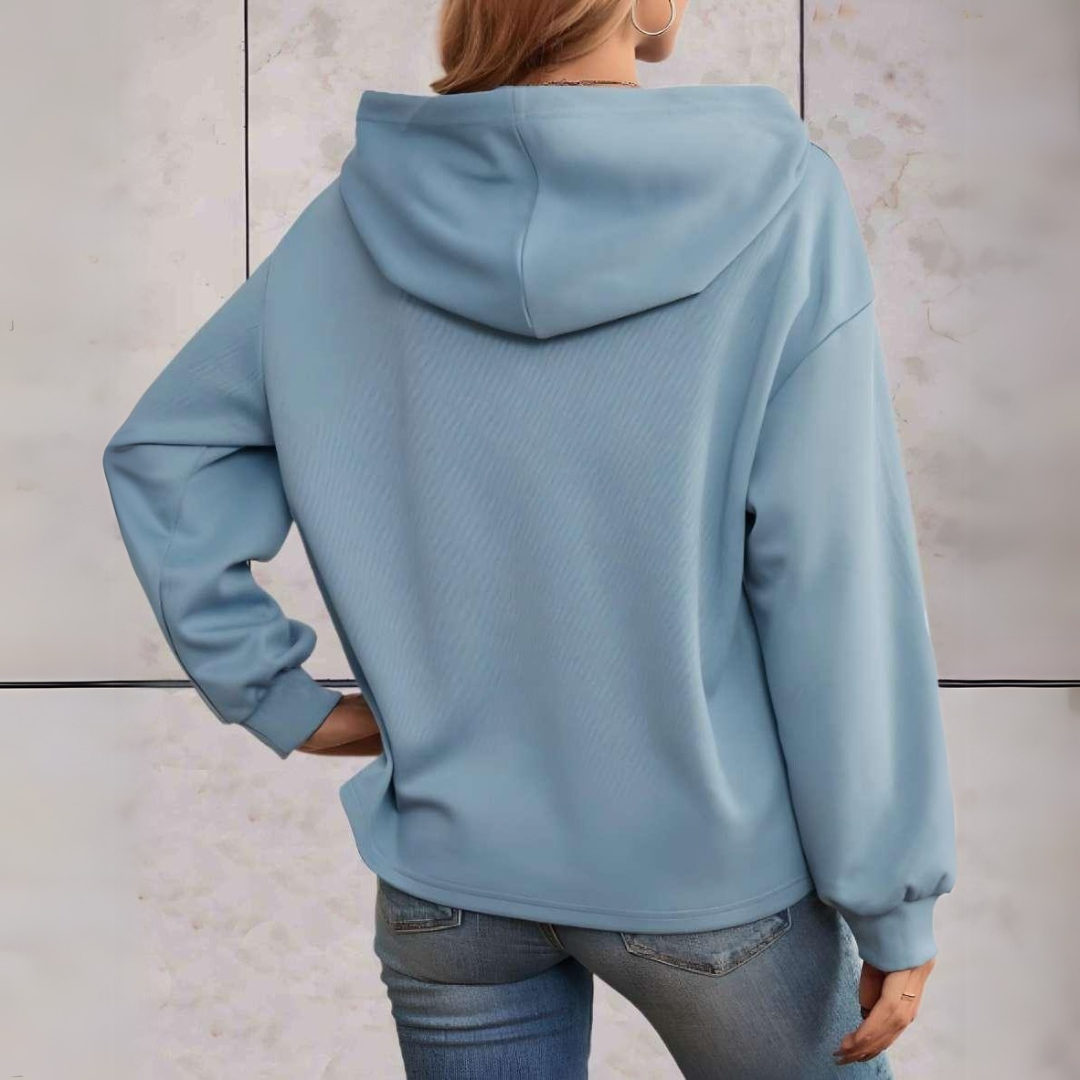 Women's Casual Hoodie – Soft Cotton Pullover with Stylish Design for Everyday Wear