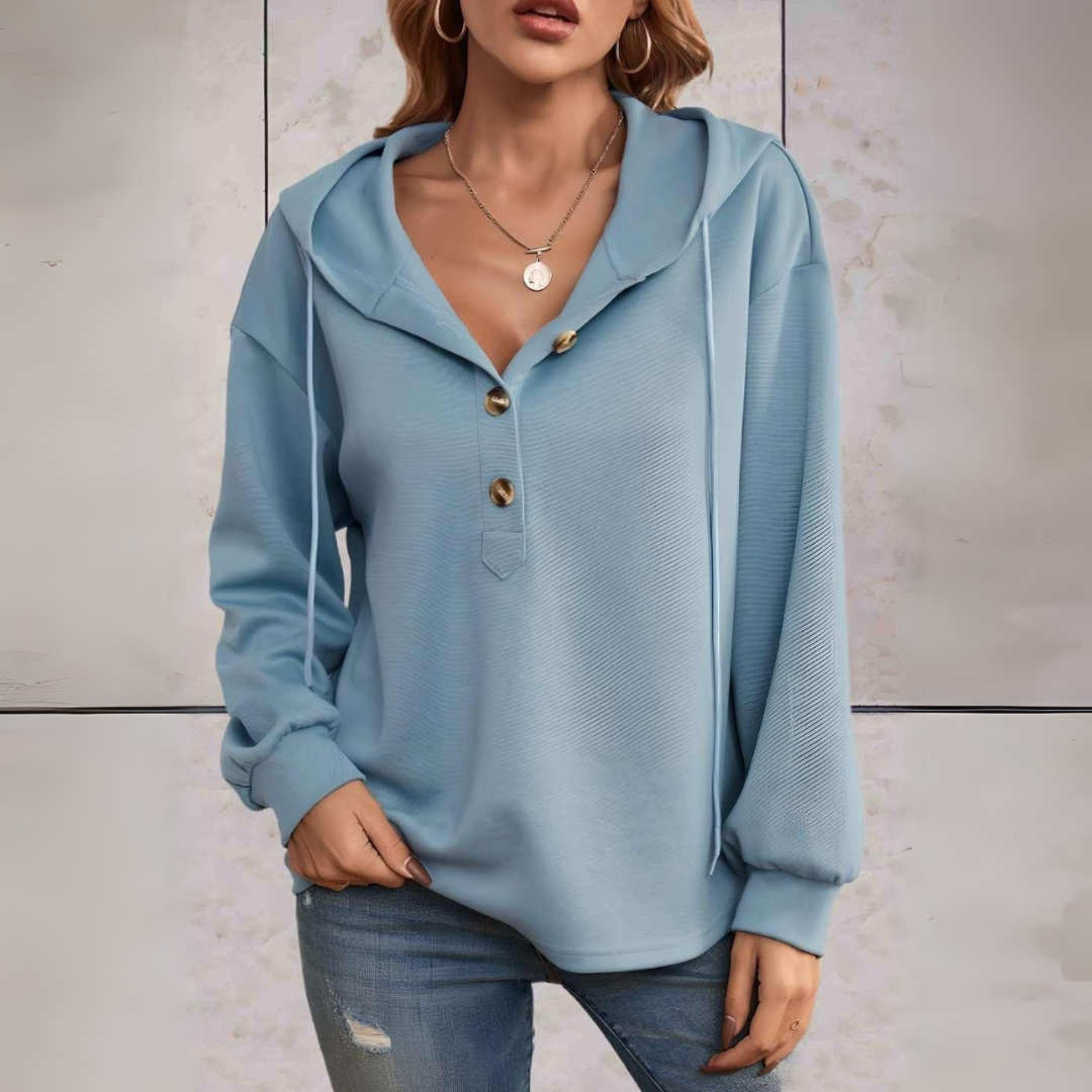 Women's Casual Hoodie – Soft Cotton Pullover with Stylish Design for Everyday Wear