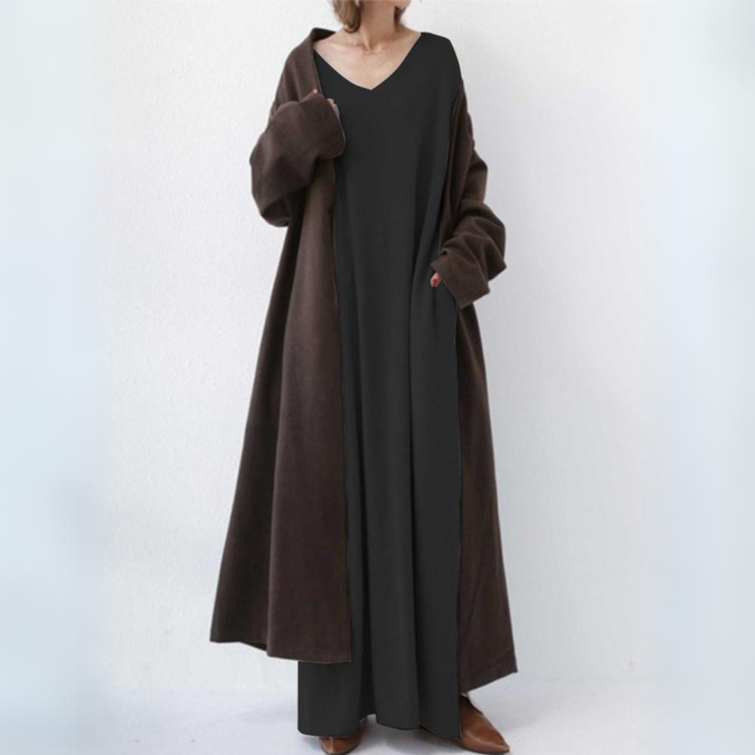 Long Dress for Women – Elegant Maxi Dress with Sleeves for Special Occasions