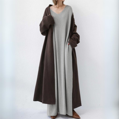 Long Dress for Women – Elegant Maxi Dress with Sleeves for Special Occasions