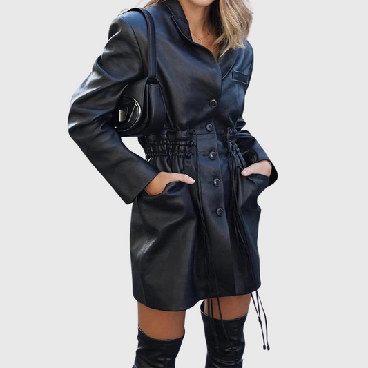 Stylish Women's Coat – Elegant Longline Outerwear for Winter Fashion