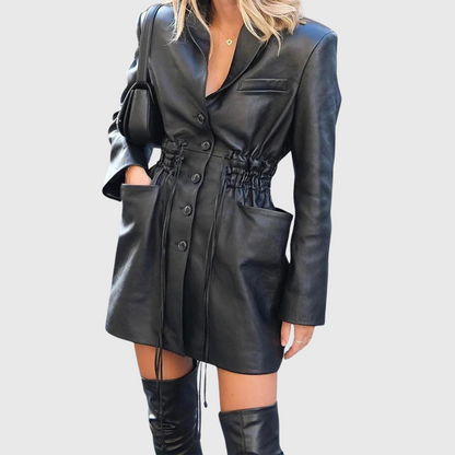 Stylish Women's Coat – Elegant Longline Outerwear for Winter Fashion