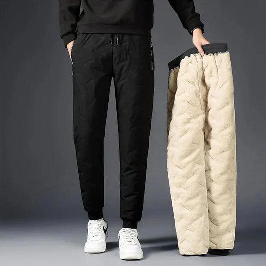 Winter Trousers Men – Warm Fleece Lined Pants for Cold Weather Outdoor Use