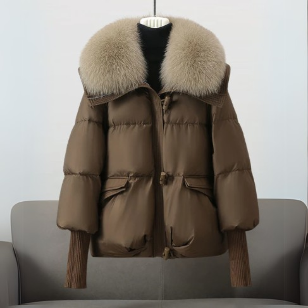 Women's Padded Jacket – Stylish Warm Coat with Hood for Winter Fashion