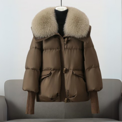 Women's Padded Jacket – Stylish Warm Coat with Hood for Winter Fashion