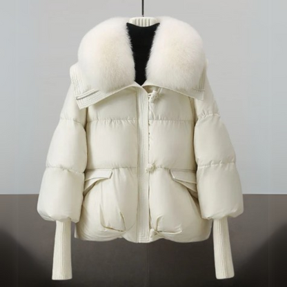 Women's Padded Jacket – Stylish Warm Coat with Hood for Winter Fashion