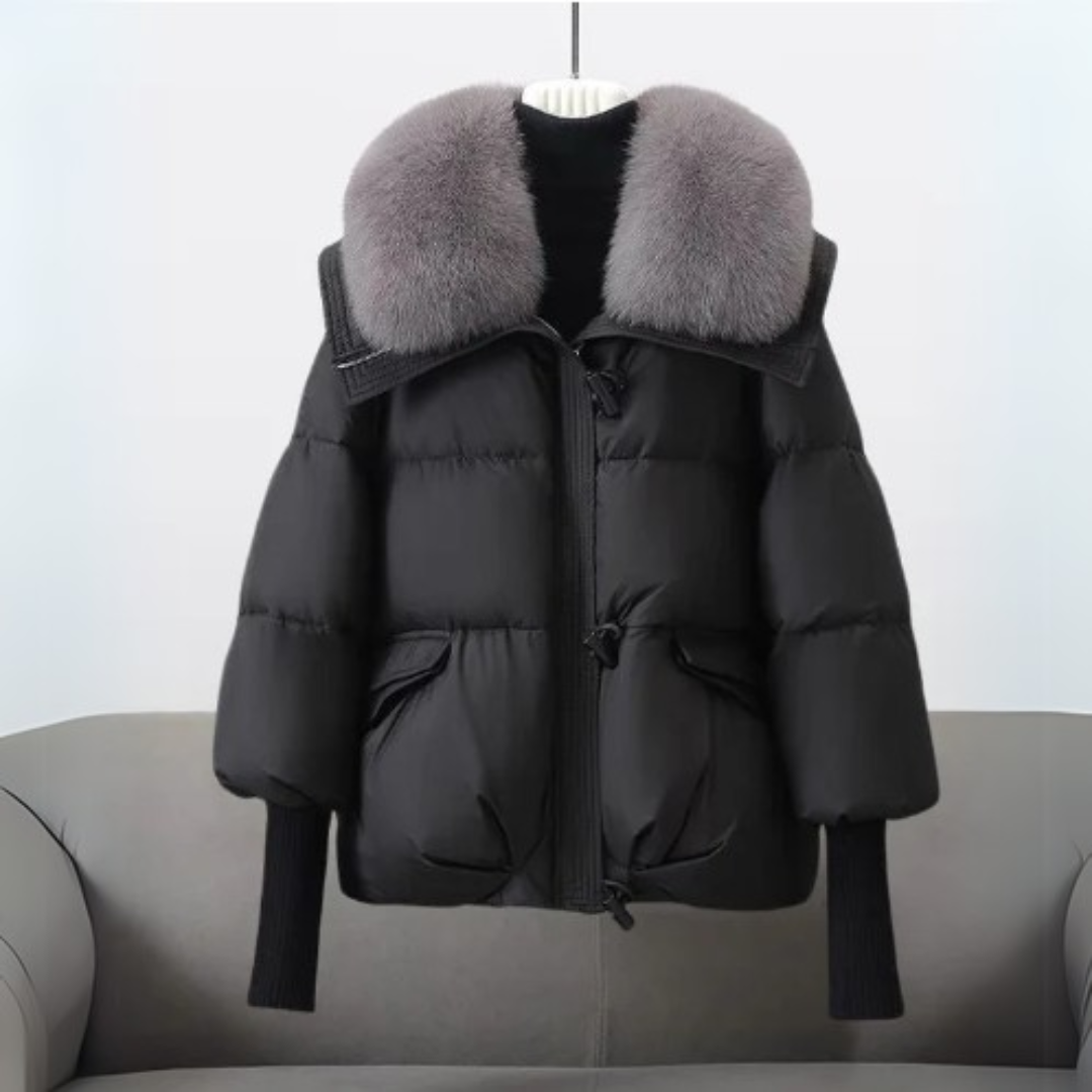 Women's Padded Jacket – Stylish Warm Coat with Hood for Winter Fashion