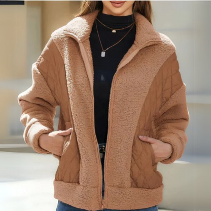 Women's Comfortable Jacket – Soft Casual Outerwear for Fall and Winter