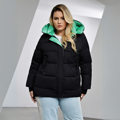 Women's Winter Jacket – Warm Insulated Coat with Hood for Cold Weather