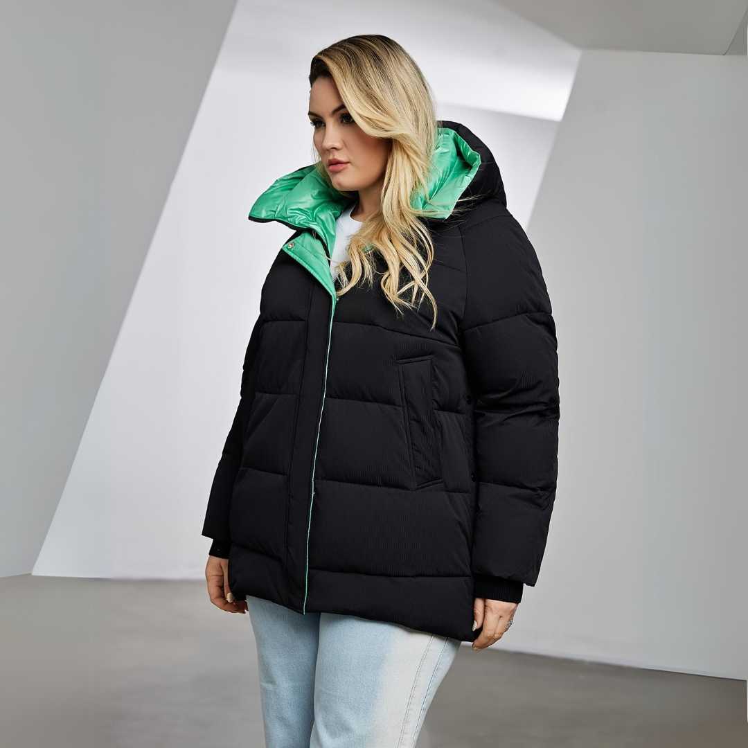 Women's Winter Jacket – Warm Insulated Coat with Hood for Cold Weather