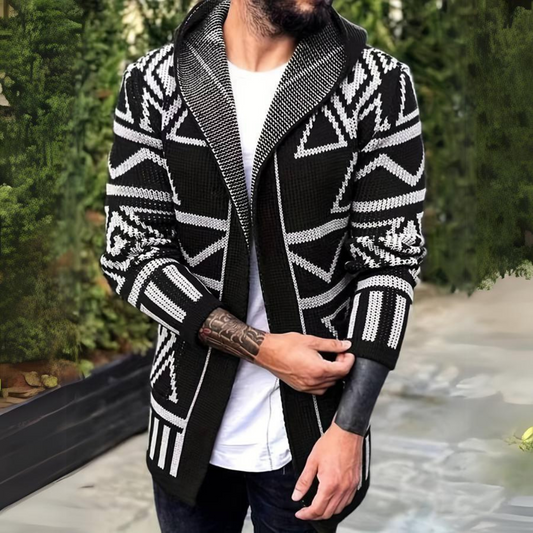 Men's Retro Cardigan – Stylish Knit Sweater for Casual and Formal Wear