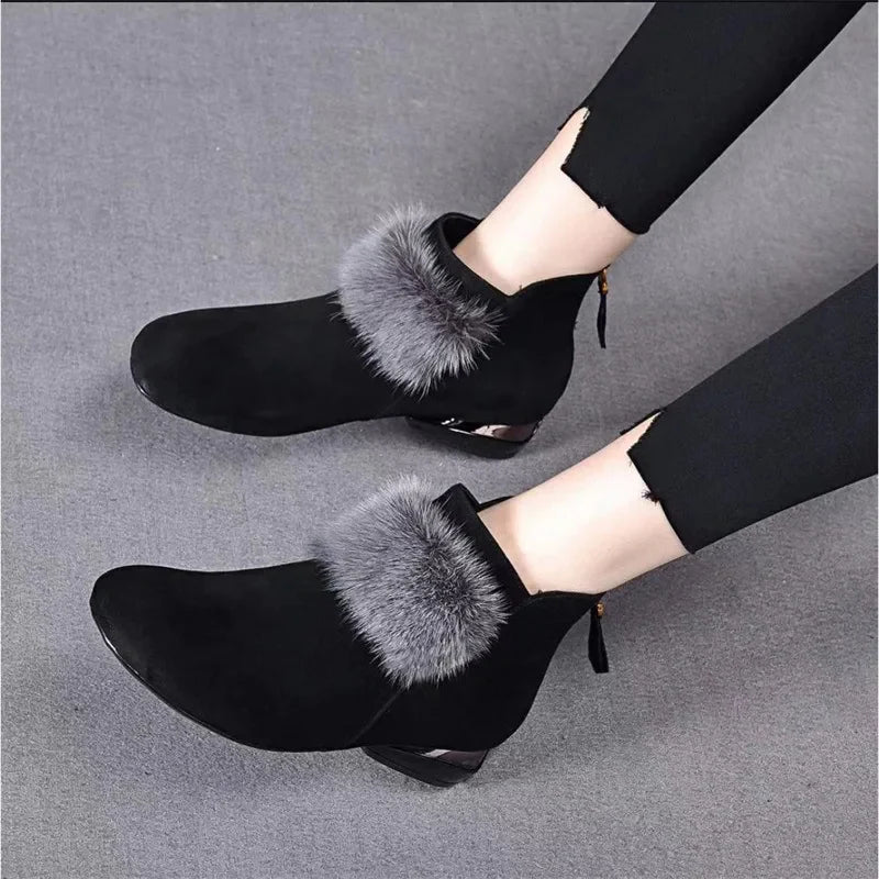 Women's Elegant Boots – Stylish Leather Ankle Boots for Casual and Dressy Wear