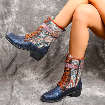 Women’s Retro Boots – Stylish Vintage Ankle Boots for Casual Wear