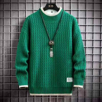 Men's Knitted Sweater – Soft Cozy Pullover for Casual Winter Style