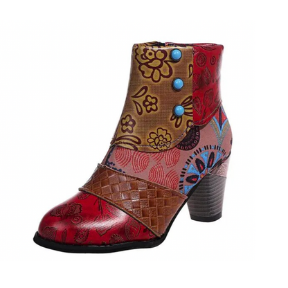 Stylish Women's Boots – Trendy Ankle Boots in Leather for Casual Wear