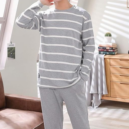 Men's Pajama Set – Comfortable Cotton Sleepwear with Stylish Design