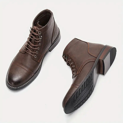 Men's Vintage Boots – Trendy Leather Ankle Boots for Casual and Formal Wear