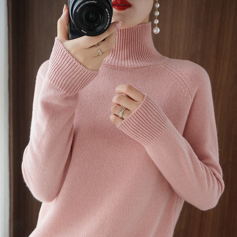 Women's Roll Neck Jumper – Elegant Knit Sweater for Winter Fashion