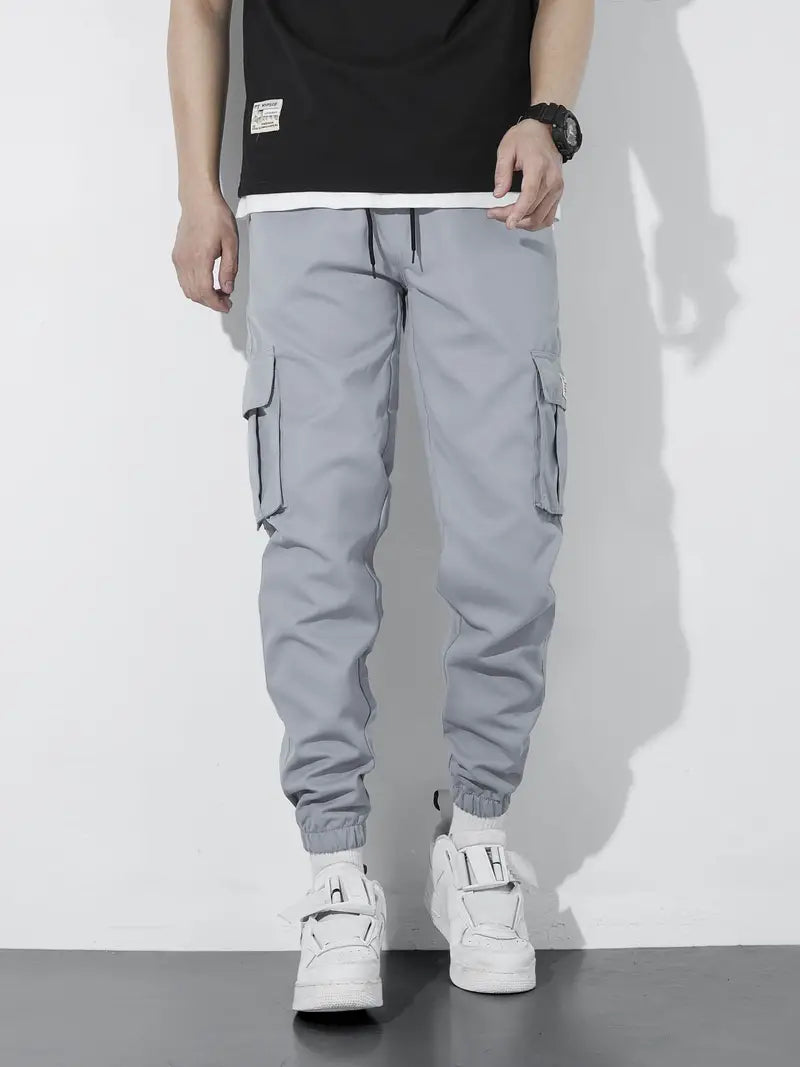 Men's Cargo Joggers – Stylish Lightweight Pants with Pockets for Casual Wear