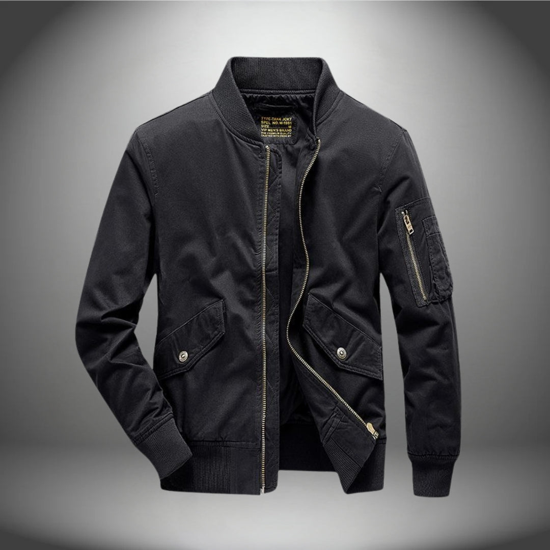 Men's Bomber Jacket – Stylish Lightweight Flight Jacket for Casual Wear