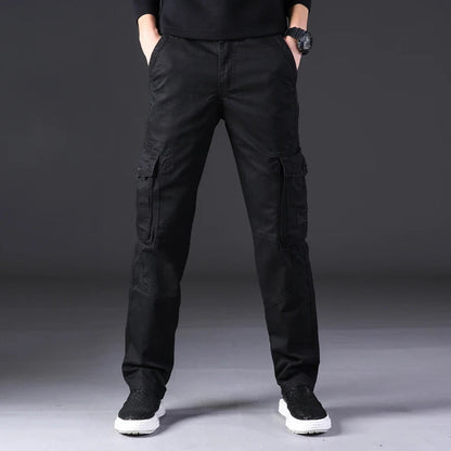 Men's Cargo Trousers – Casual Lightweight Pants with Pockets for Outdoor Wear