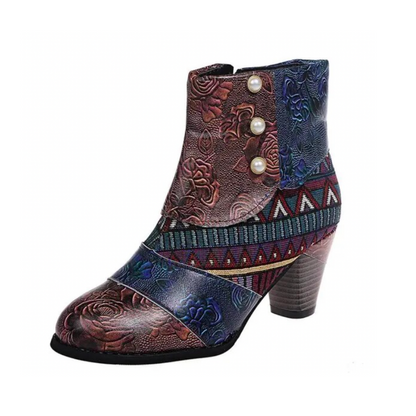 Stylish Women's Boots – Trendy Ankle Boots in Leather for Casual Wear