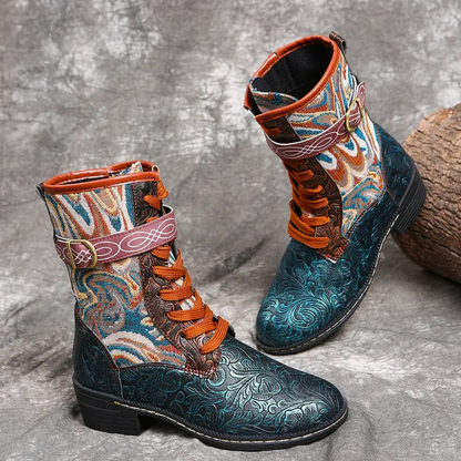 Women’s Retro Boots – Stylish Vintage Ankle Boots for Casual Wear