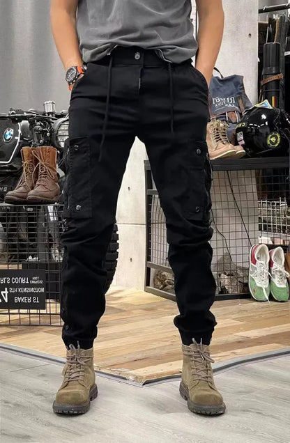 Men's Cargo Trousers – Durable Utility Pants with Pockets for Outdoor Wear