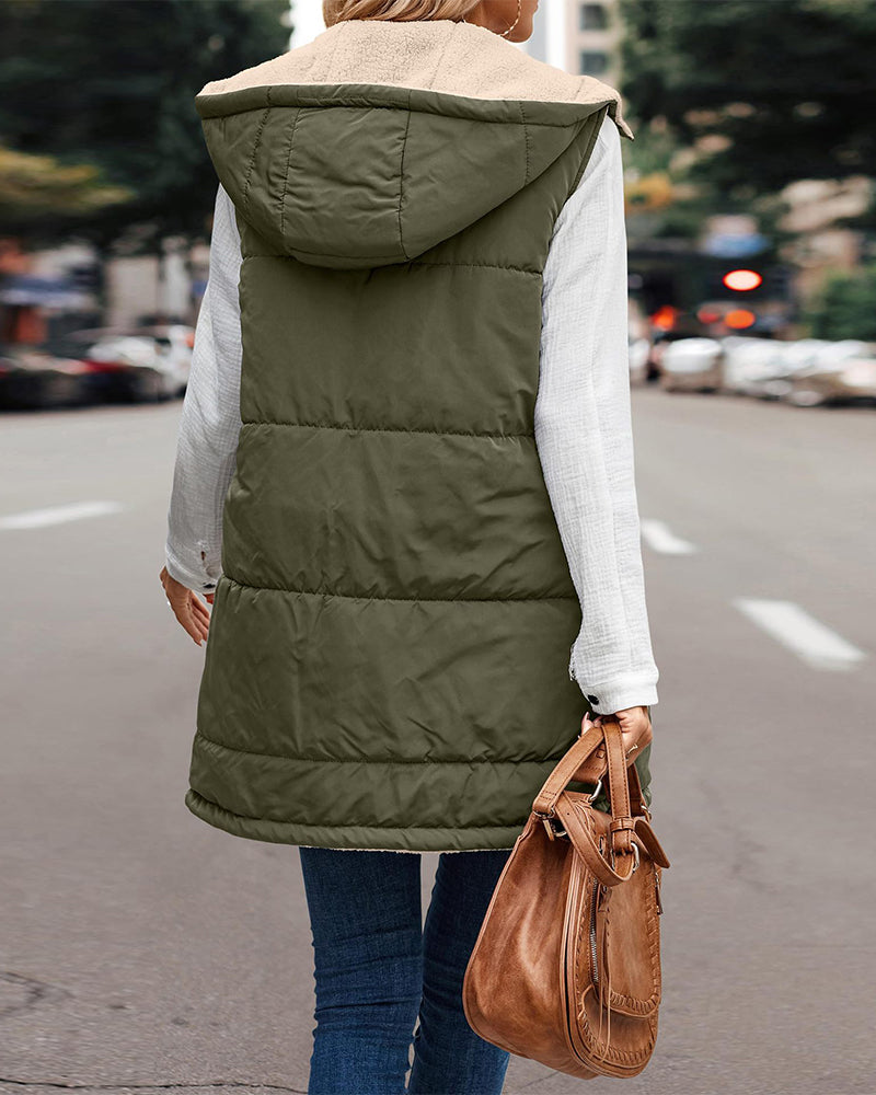 Winter Gilet for Women – Hooded Insulated Vest for Cold Weather Fashion