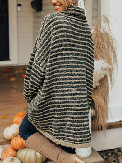 Women's Striped Jumper – Cozy Knit Sweater for Casual and Chic Outfits