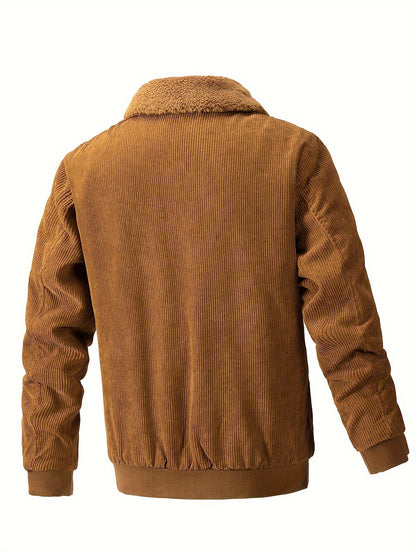 Men's Fleece Jacket High Collar – Warm Lightweight Outdoor Layering Wear