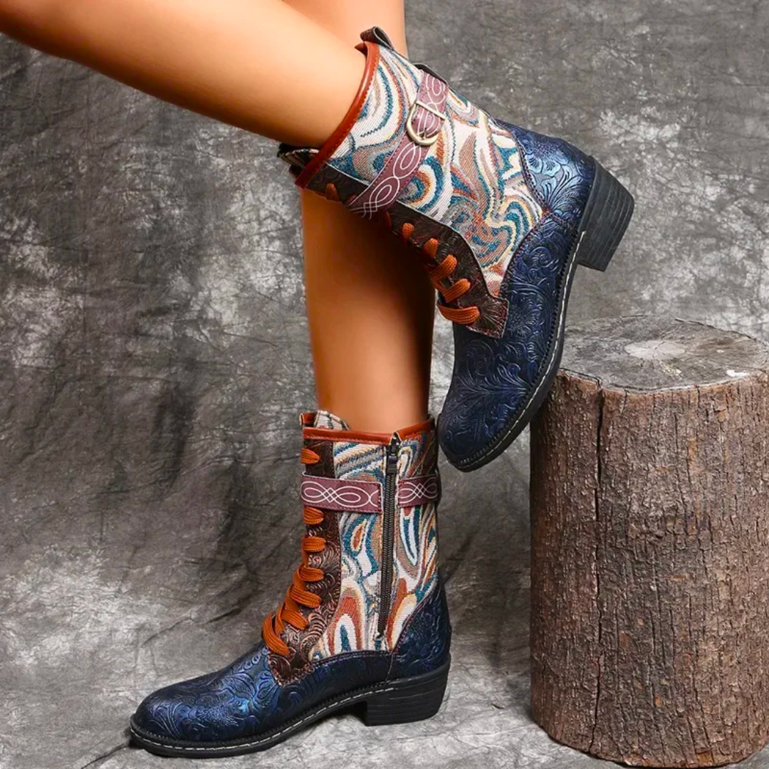 Women’s Retro Boots – Stylish Vintage Ankle Boots for Casual Wear