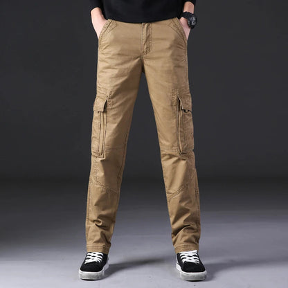 Men's Cargo Trousers – Casual Lightweight Pants with Pockets for Outdoor Wear