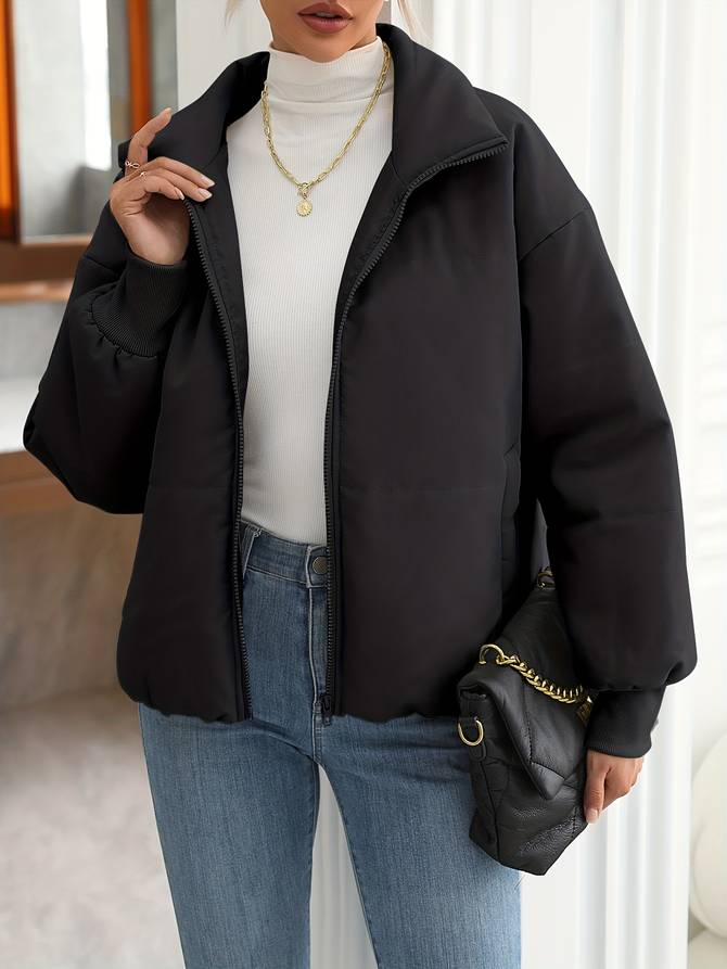 Women's Bomber Jacket – Stylish Casual Outerwear with Warmth and Comfort