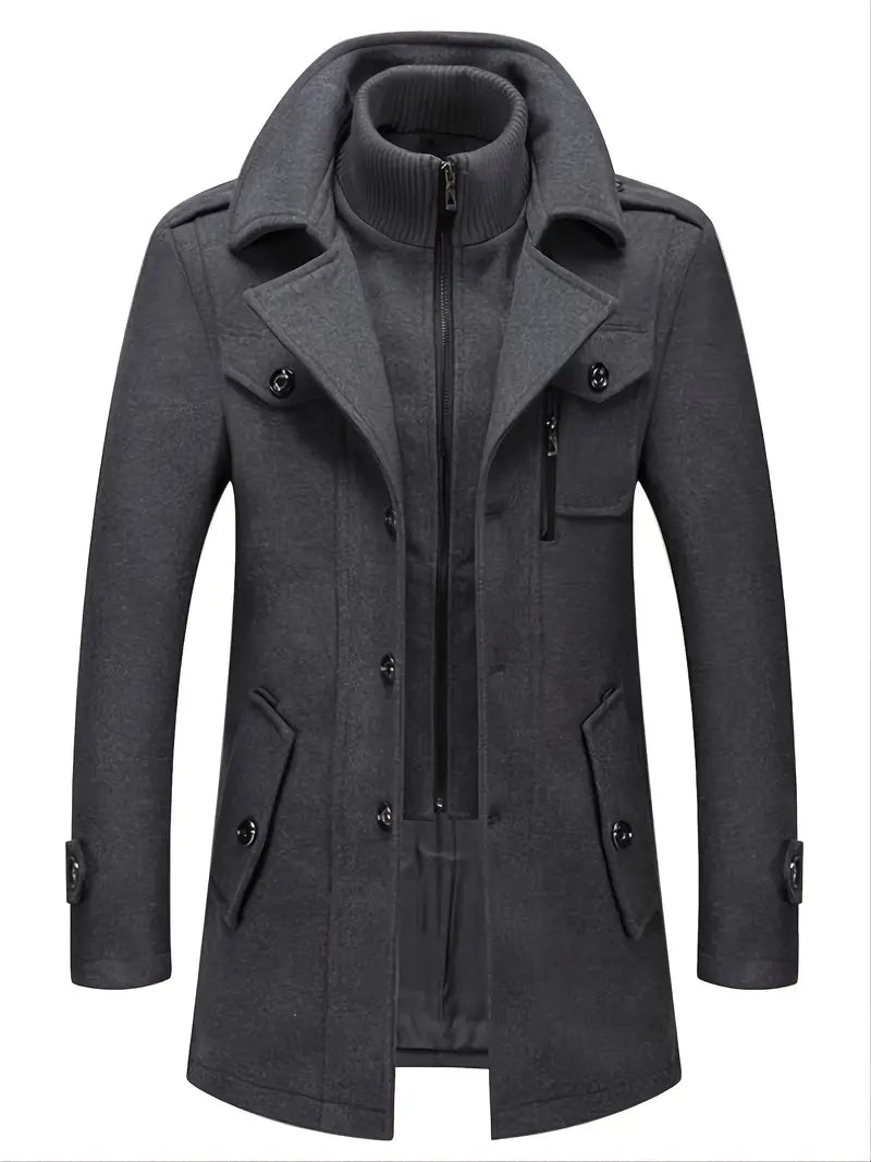 Men's Stylish Coat – Warm Winter Jacket with Modern Cut and Versatile Design