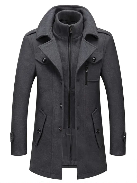 Men's Stylish Coat – Warm Winter Jacket with Modern Cut and Versatile Design